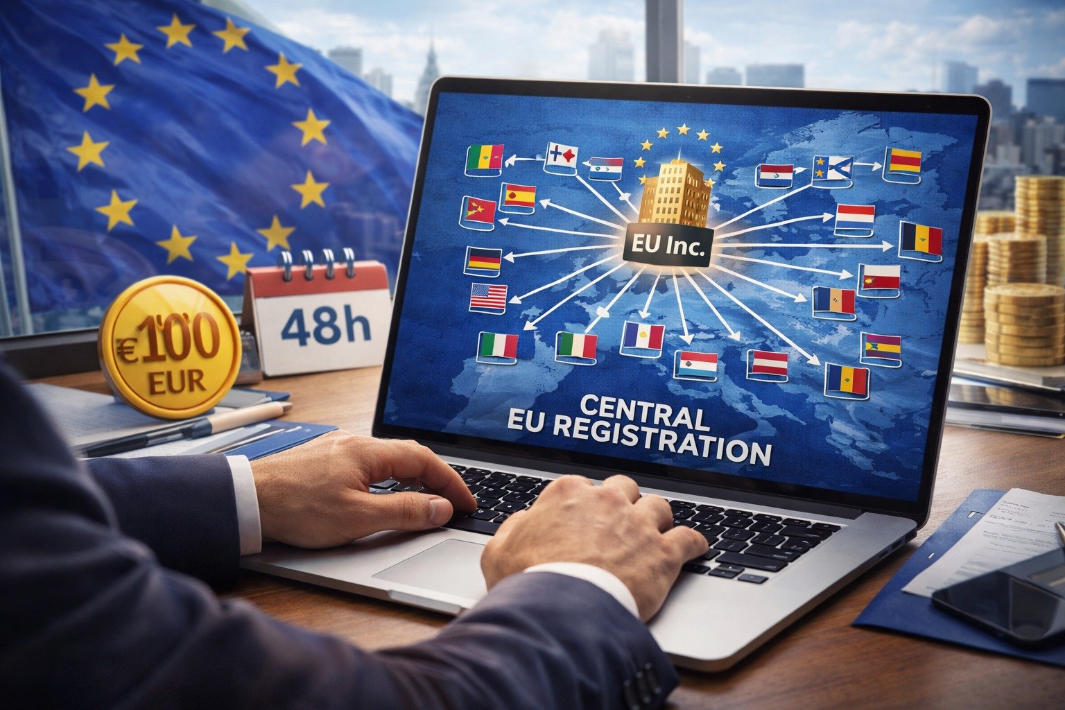 EU Inc.: La Unión Europea prepara una revolución empresarial, será posible crear una empresa online en 48 horas